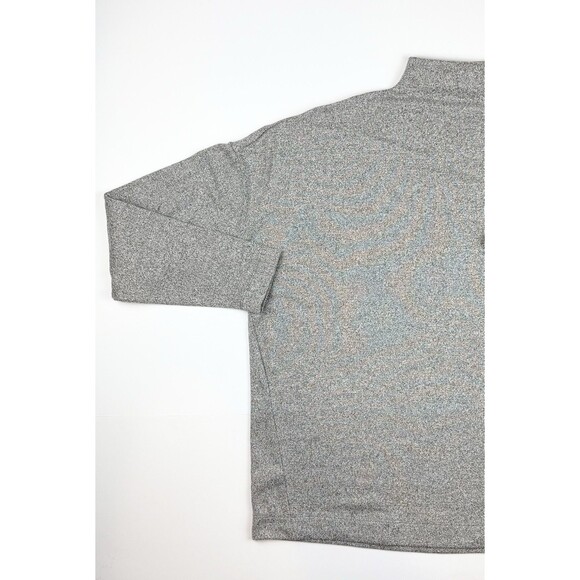 Ann Taylor Loft Gray Boxy Cropped Cozy Oversized Knit Mock Neck Sweater, Medium - Picture 2 of 8